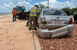 Se registró un nuevo accidente en la rampa de frenado de Pedrozo.