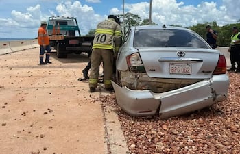 Se registró un nuevo accidente en la rampa de frenado de Pedrozo.