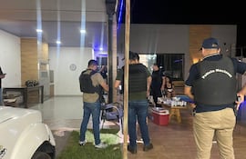 Allanamiento en la vivienda de alias "Manito", en el distrito de Hohenau, Itapúa.