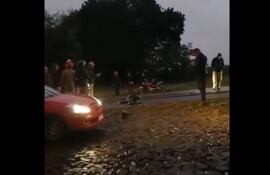 El accidente ocurrió sobre la Ruta PY07, en el municipio de Minga Pora.