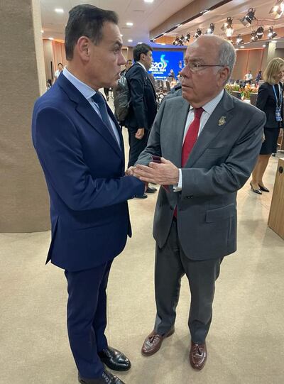 El ministro Rubén Ramírez Lezcano, en el marco del G20, dialogó con su colega Mauro Vieira.