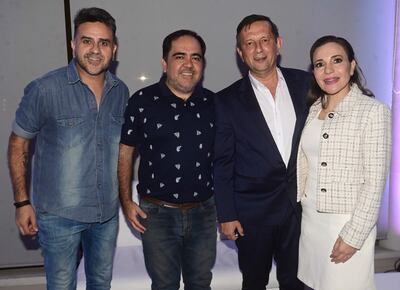 Sergio Coronel, Alejandro Robledo, Pastor Soria y Ana Rodas.