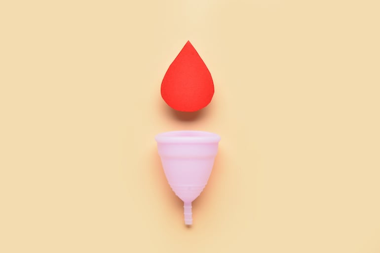 Concepto de menstruación.