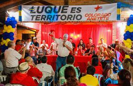 Arnoldo Wiens durante el lanzamiento de la candidatura a la intendencia de Diego Romero habló sobre su política diplomática de llegar a la presidencia.