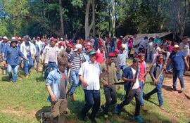 En San Pedro, vuelve la masiva movilización campesina para exigir tierras administradas por el Senabico