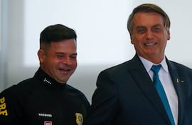 Silvinei Vasques y el expresidente brasileño Jair Bolsonaro.
