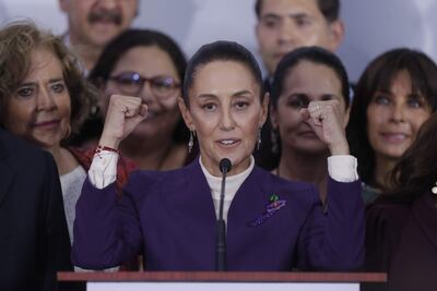 La candidata presidencial del oficialismo mexicano Claudia Sheinbaum.