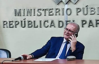 Emiliano Rolón, fiscal general del Estado.