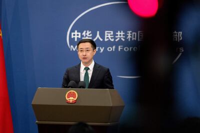 Lin Jian, portavoz del Ministerio de Asuntos Exteriores de China.