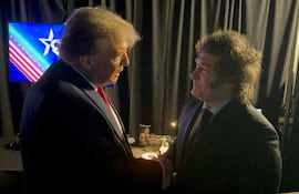Imagen de referencia. El presidente de Estados Unidios, Donald Trump, y el presidente de Argentina, Javier Milei.