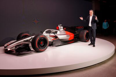 El CEO de Audi, Gernot Döllner, durante la presentación oficial del Audi R26 Concept, en Múnich.