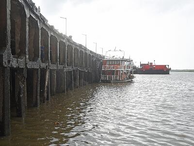 En octubre 2020 el nivel del río fue -0,54 m., ayer era 2,60 m.