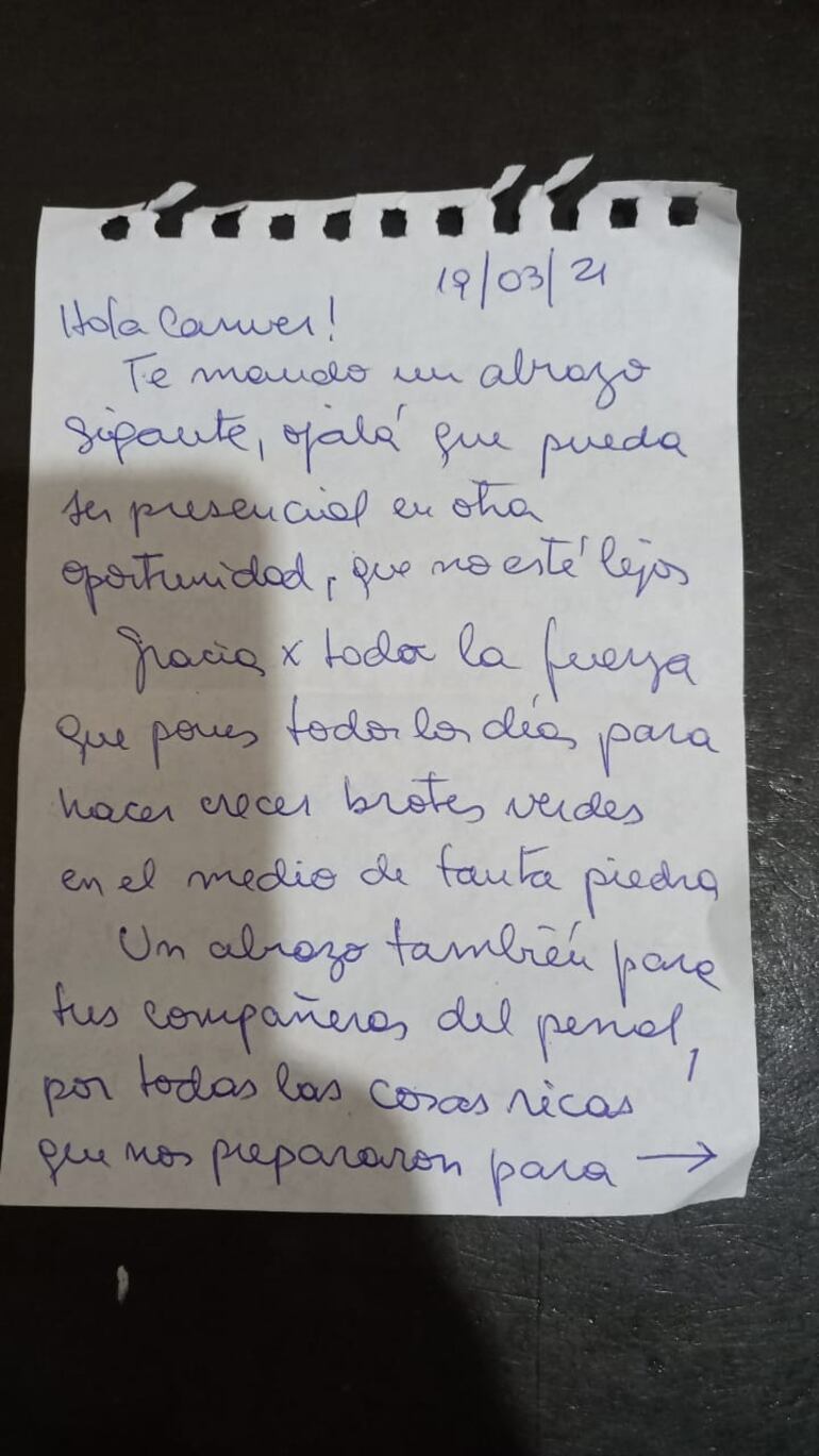 Primera parte de una de las cartas dirigidas a miembros del EPP.