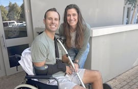 El golfista italiano Andrea Pavan (36 años), abandona el hospital en el que estuvo una semana tras el "accidente con suerte".