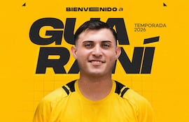 Con esta imagen, Guaraní hizo oficial la incorporación del lateral derecho argentino Mariano Darío Ramos.