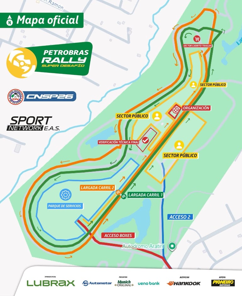 Mapa Oficial del Super Desafío (VRD).