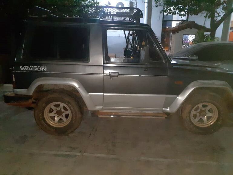 La montero en la que supuestamente transportaron una vaquilla.