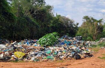 El vertedero municipal se encuentra ubicado a unos siete kilómetros del casco urbano de la ciudad
