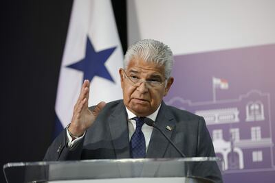 El presidente de Panamá, José Raúl Mulino.