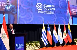 El presidente de Capasu, Gustavo Lezcano, abrió oficialmente la edición 2025 de Expo Capasu.
