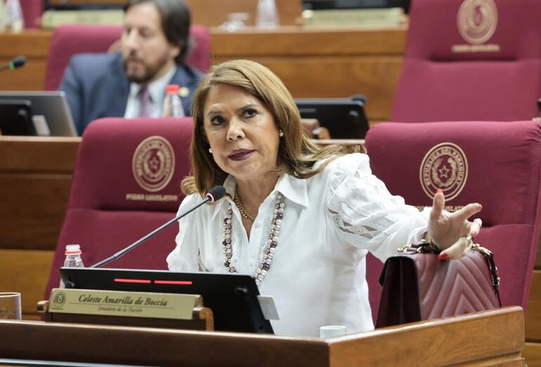 Celeste Amarilla,, senadora liberal. Foto Gentileza del Senado.