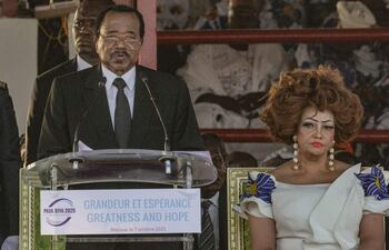 Paul Biya y su esposa Chantal Biya
