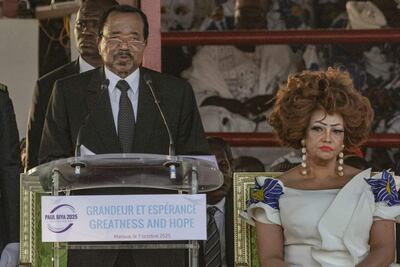 Paul Biya y su esposa Chantal Biya