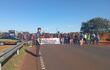 Nativos endurecen cierre de ruta en J. Eulogio Estigarribia.
