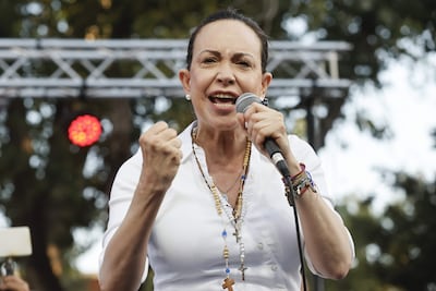 La líder opositora venezolana María Corina Machado.