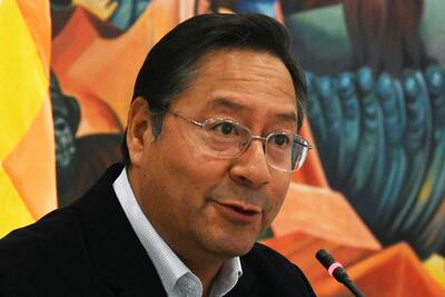 El presidente de Bolivia, Luis Arce, se refirió a la dolarización de un país. "Es un riesgo enorme", dijo. (AFP)