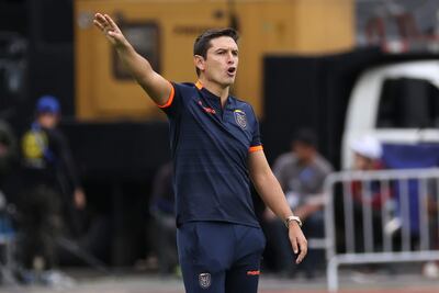 Miguel Ángel Bravo (37), técnico de Ecuador.