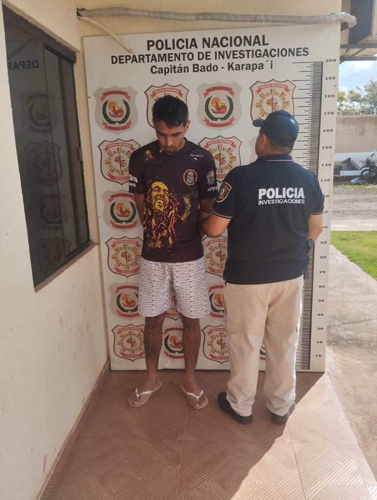 Felipe Lite Dos Santos (30), detenido.