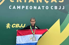 La pequeña Tiana Balmaceda logró destaque en São Paulo.