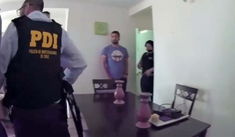 El venezolano Jesús Manuel Durante Naranjo, pareja de la paraguaya Larissa Brecthenaider, detenidos en Chile.