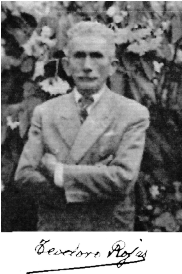 Teodoro Rojas, primer bot&aacute;nico paraguayo. (Fuente:&nbsp;Teodoro Rojas y su firma, Aurelio Schinini, Instituto de Bot&aacute;nica del Nordeste, Corrientes, Argentina. Extra&iacute;do de la p&aacute;gina de Facebook de la Asociaci&oacute;n Cultura Mandu'ara).&nbsp;