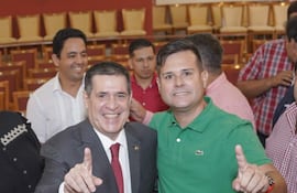 Diputado Carlos Godoy y Horacio Cartes