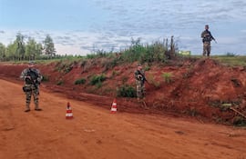 Efectivos militares están desplegados en el departamento de Canindeyú en la zona donde se produjo el secuestro de Almir de Brum (32), joven productor llevado por presuntos miembros del EPP.