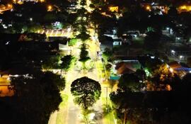 Inauguran obras de iluminación pública con tecnología LED en Caaguazú.