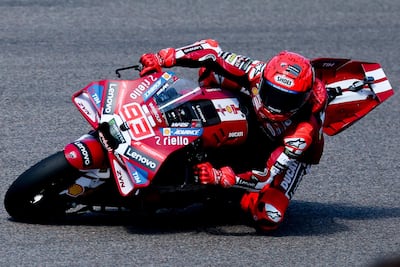 Marc Márquez, de Ducati, ganador de la carrera sprint del GP de Alemania de MotoGP.