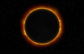 Eclipse solar total, imagen ilustrativa.