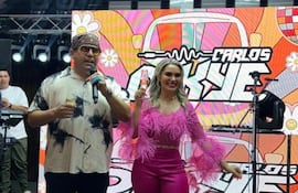 La diputada Johana Vega, durante la celebración de su cumpleaños.