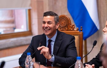 Santiago Peña, presidente de la República del Paraguay.
