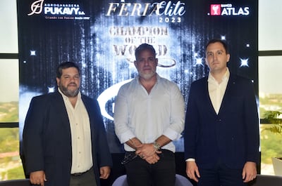 Mario Pereira, Darío Felipe Giménez y Manuel Callizo Pecci.