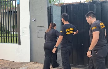 Agentes de Crimen Organizado allanaron una propiedad ubicada sobre Félix de Azara y Mayor Bullo