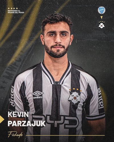 Kevin Parzajuk, nuevo futbolista del Montevideo Wanderers de Uruguay.