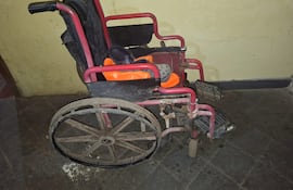 silla de ruedas, accidente, Benjamín Aceval.