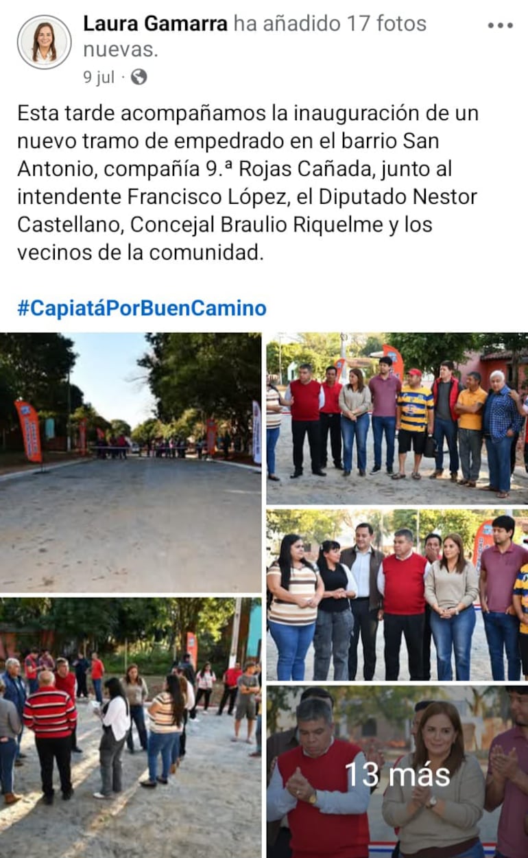 Laura Gamarra sigue usurpando funciones de intendente.