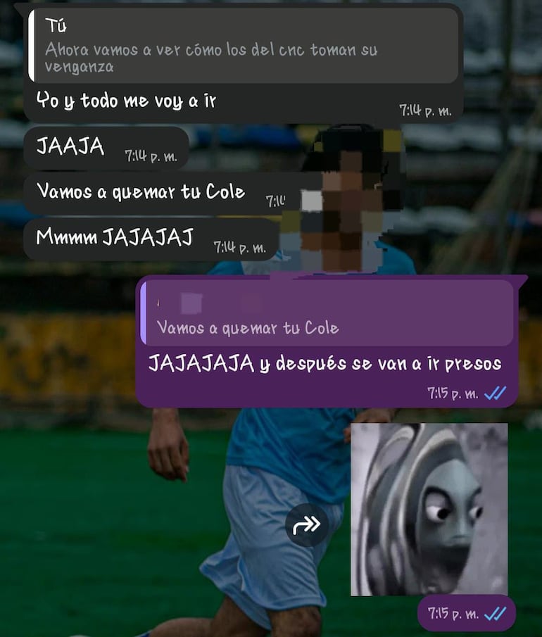 amenazas colegio Presidente Franco