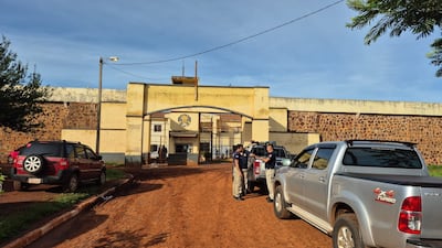 Intervención policial en la Penitenciaría Regional de Pedro Juan Caballero.
