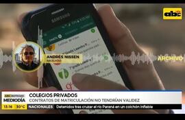 Contratos de matriculación no tendrían validez